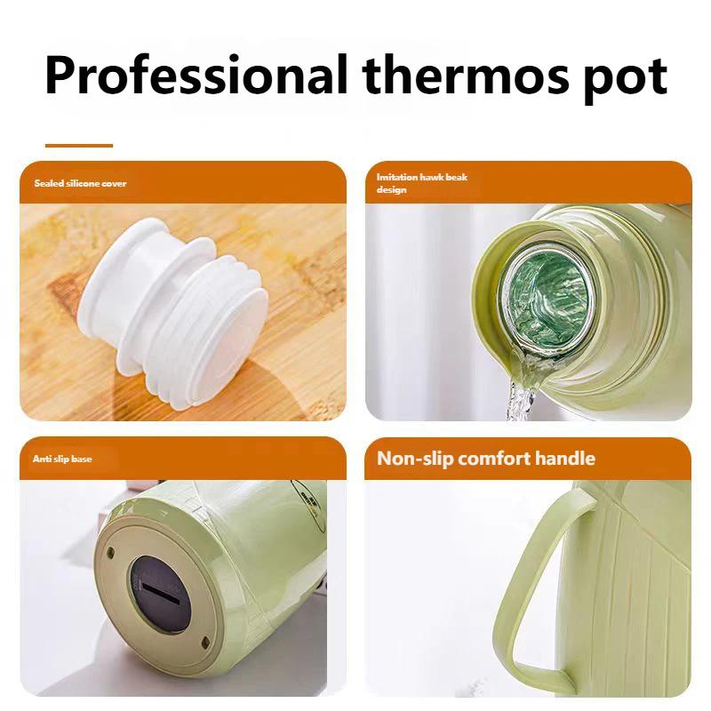 2025 Insulated Water Bottle, Large Capacity Portable Hot Water Bottle, Warm Pot Tea Bottle Insulated Pot thermos 1000ml