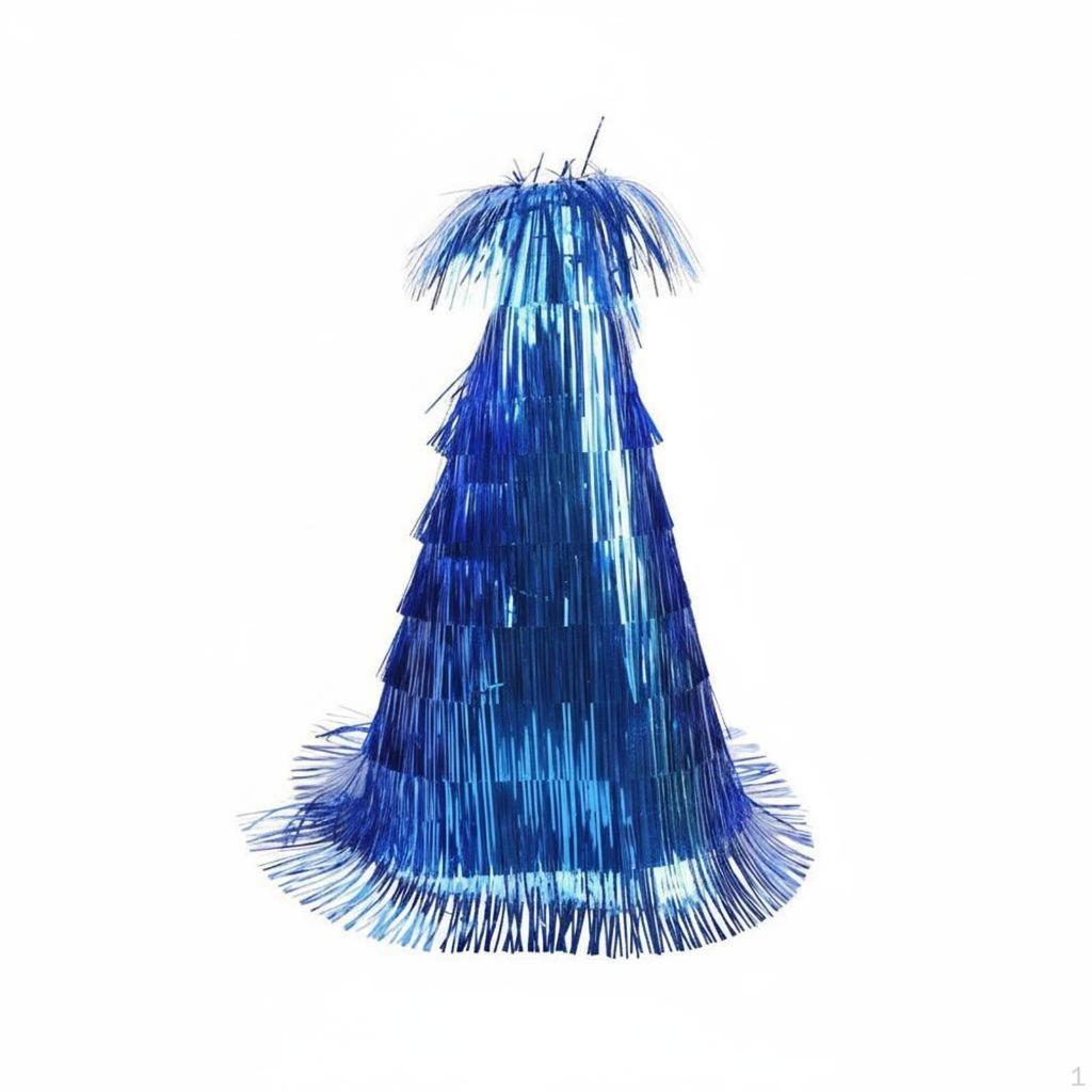 Colorful Options Tinsel Cone Hat Multi-Color Pack Fringed Birthday Festive