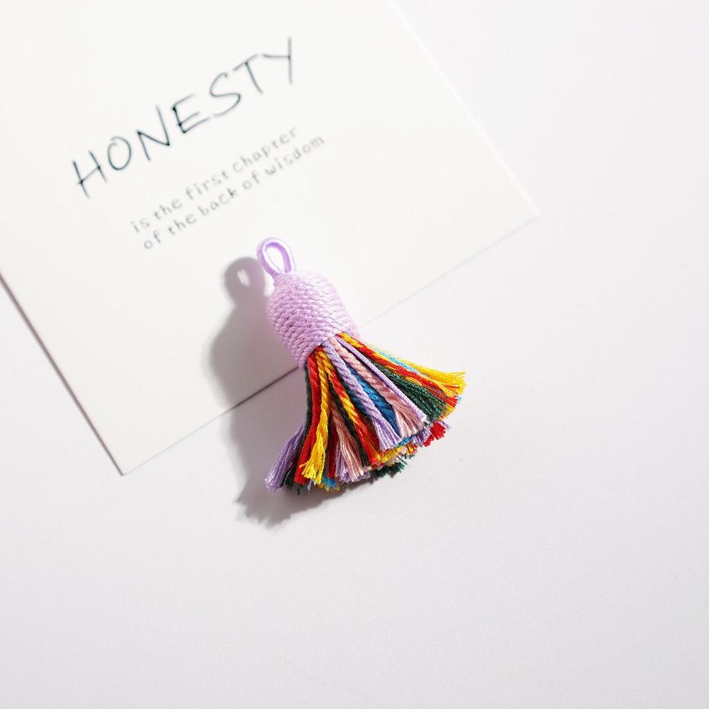 Handwoven Colorful Tassel Keychain & Phone Charm - DIY Jewelry Accessory