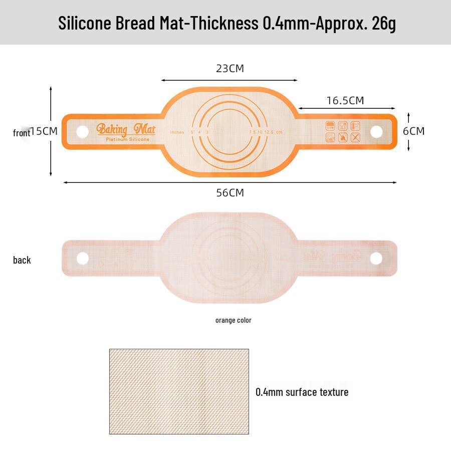 Silicone Baking & Kneading Mat - Heat-Resistant, Food-Grade, Large Cutting Board for Pizza & Macarons