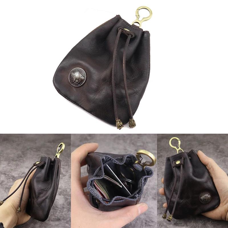 Artificial Leather Dice Bag Vintage Waist Bag Japanese Style Drawstring Pouch For D&D MTG RPG Table Games Gift Ideas Coin Purse