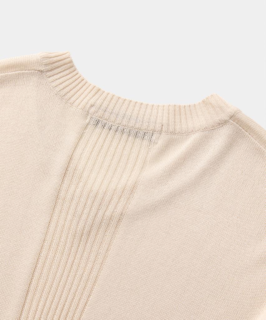 Laikeueomojeu Line V-Neck Knit_Beige