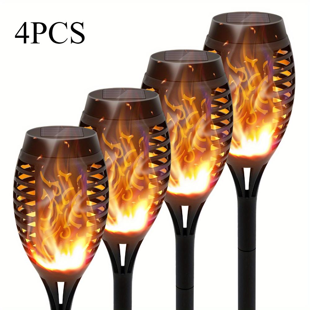 4/6/8/12 Solcellelys utendørs med blinking, vanntette LED-lys for hager, camping, fester, hager, Halloween, automatisk bryter