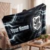 Swansea City FC Personalisierte Fleecedecke Mit Fußballlogo, Individueller Name Text Weich Warm Zuhause Überwurfdecke