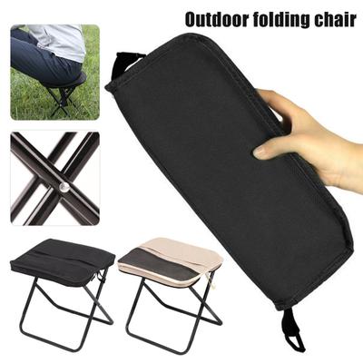 Mini Tabouret Pliant avec Sac de Transport Portable Léger Robuste Imperméable Extérieur Camping Randonnée Plage Pique-nique Pêche Chaise Siège Pliable