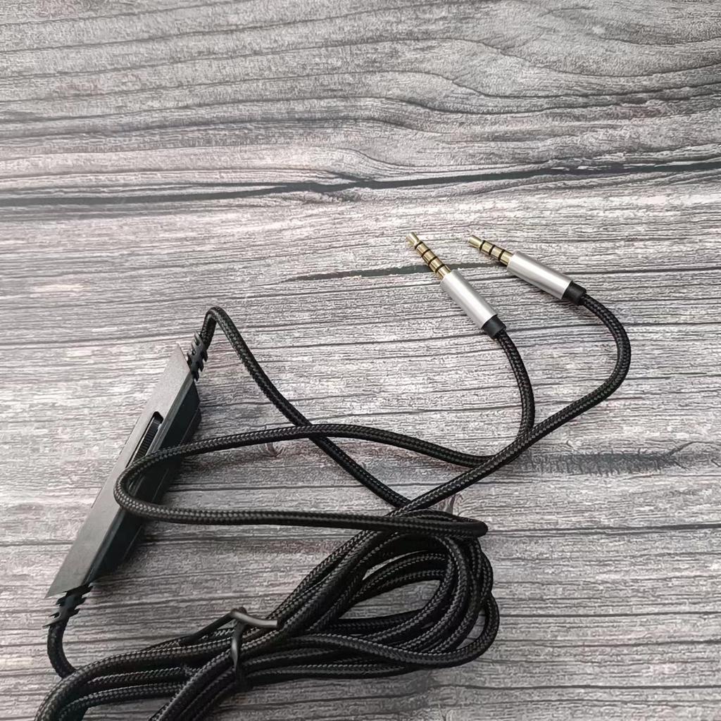 High quality audio cable For Logitech A10/30/A40/A50 Headset  Silent tuning AB mode 3.5mm to 3.5mm plug braided wire