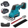 2 IN 1 Cordless Electric Hedge Trimmer Shears 21v Rechargeable Handheld Grass Cutter Garden Hedge Trimmer Fit Makita 18V Battery