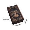 Wood Push Pull Tarots Card Storage Box Portable Card Container Astrology Trinkets Box Divination Card Storage Case
