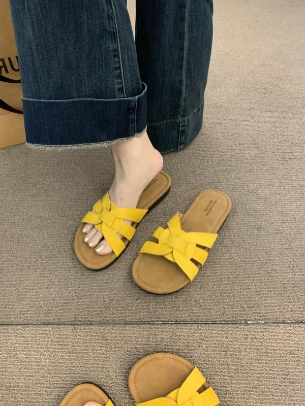 Fashion Shoes Slippers Flat Slides Slipers Women Summer Rubber 2025 Soft Concise  Shoes Women Slippers Summer Pantofle Slides Soft 2025