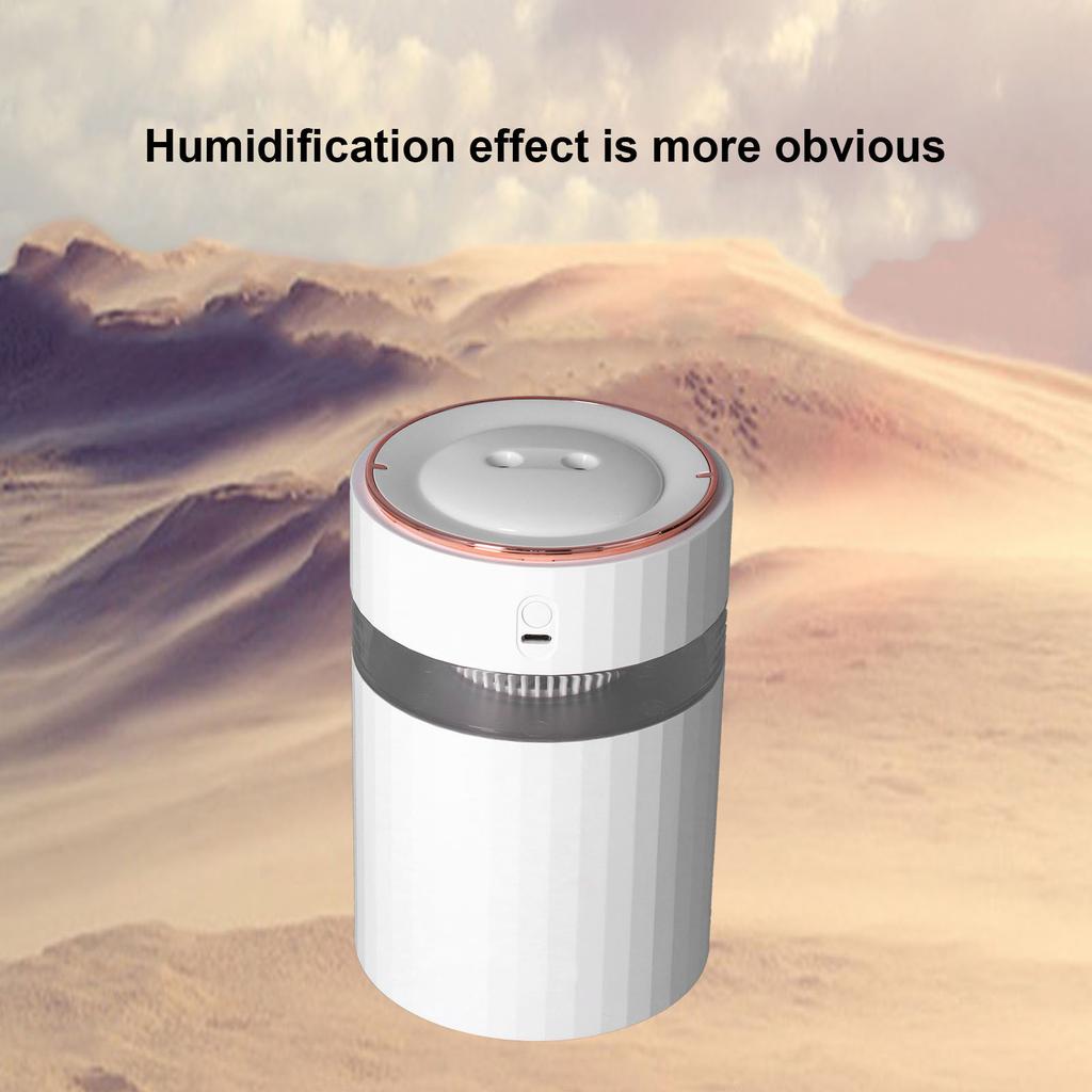 Humidifier Large Capacity Portable 900ml Double Spray Design Desktop Humidifier