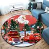 Christmas Gift Halloween Theme Bear Truck Coca Cola Round Carpet Soft Home Decoration Corridor Table and Chair Anti Slip Outdoor Floor Mat Carpet H14