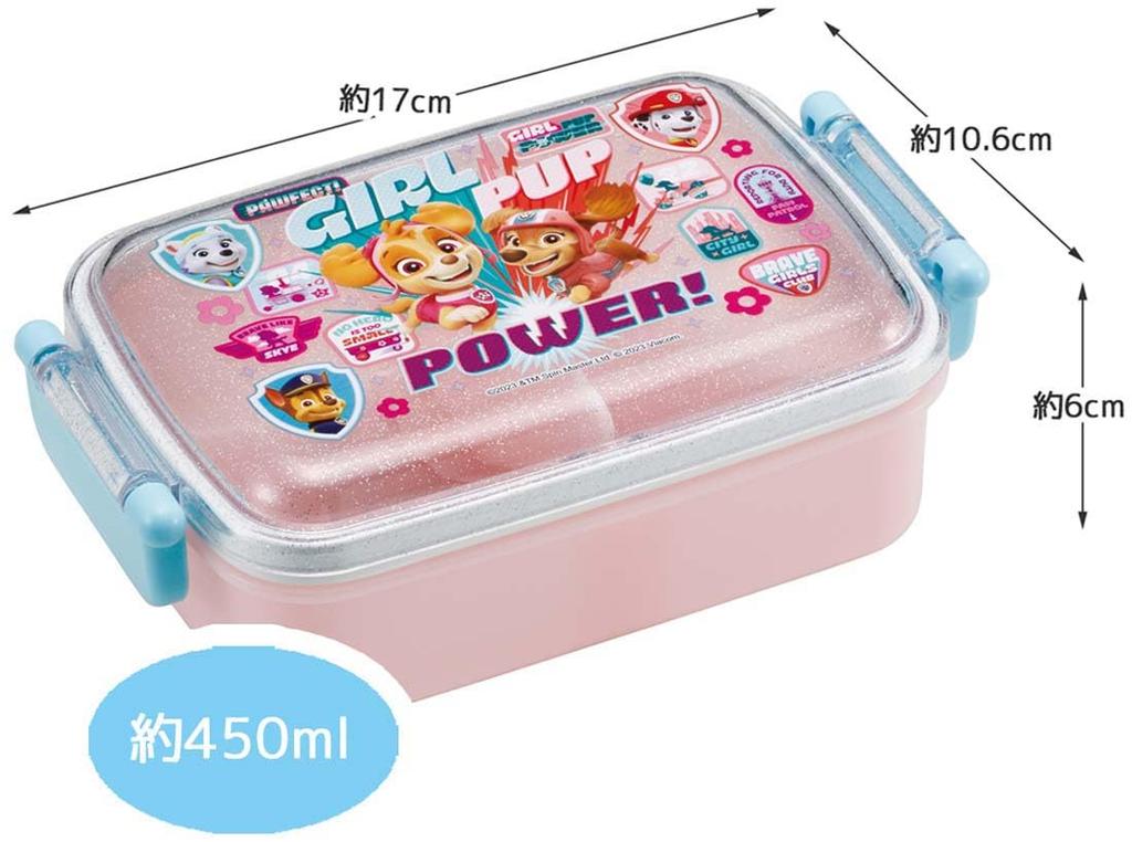 Skater Lunch with a Soft Single Made In Paw Patrol Girl Pup Children's Box, 450ml, Dome-Shaped Lid, Tier, Japan, Design, RBF3ANAG-A
