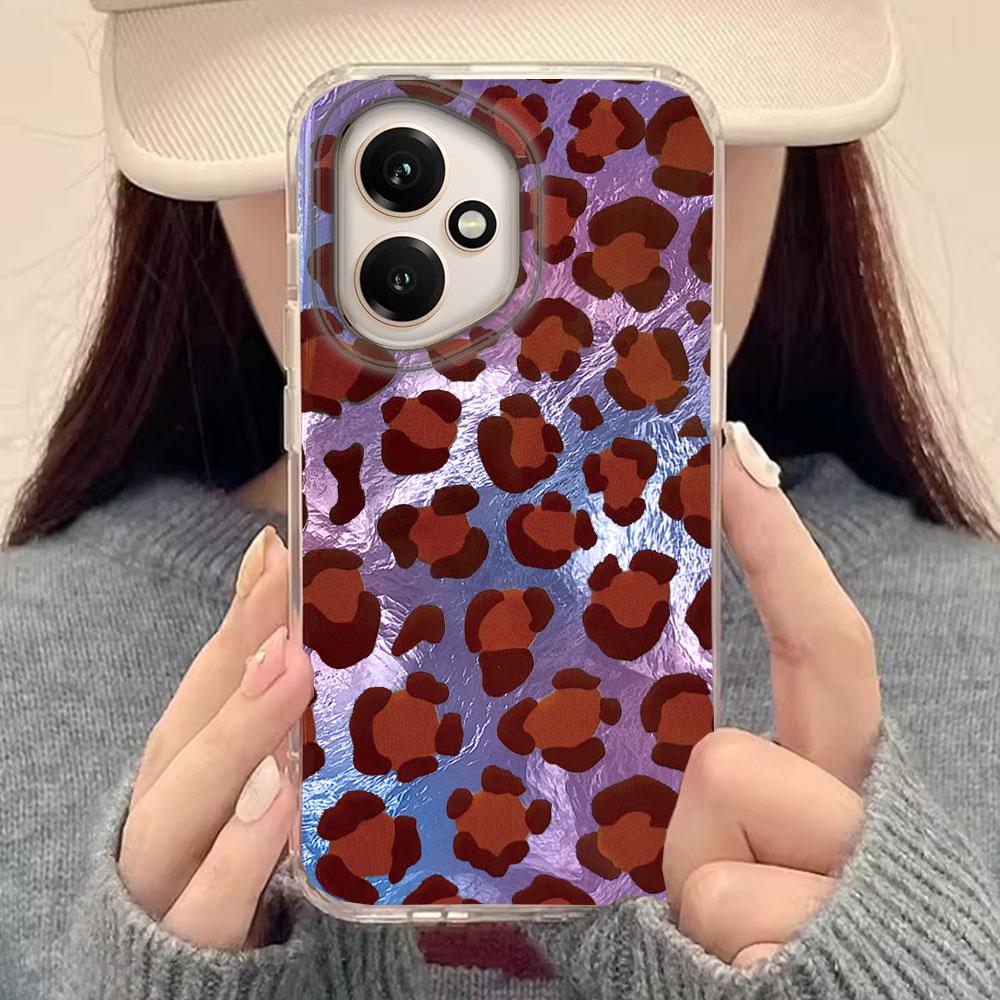 Luxury Gold Leopard Print Phone Case for Honor 400 200 90 Smart Pro Magic7 6 70 Lite X9a X9c X9b X8b X8a X8c X7c X7b X6c Cover