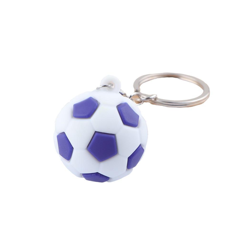 Mini Football Keychain Pendant: PVC Ornament & Souvenir for DIY European Championship/World Cup Matches