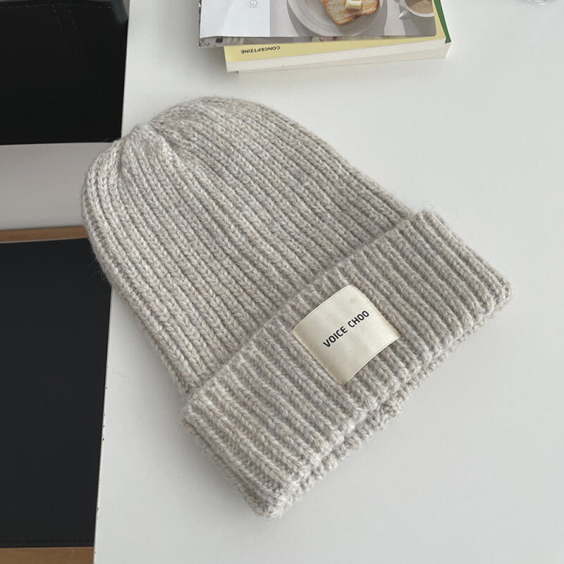 Voicechu Signature Label Beanie Ivory IVORY