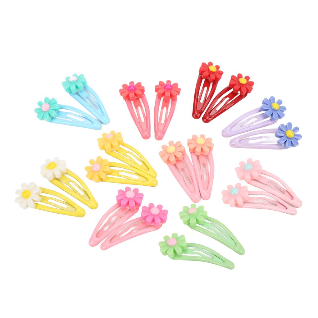 20pcs Mini Pet Hair Clips Multiple Colors Cute Dog Cat Flower Hairpins for Daily Party