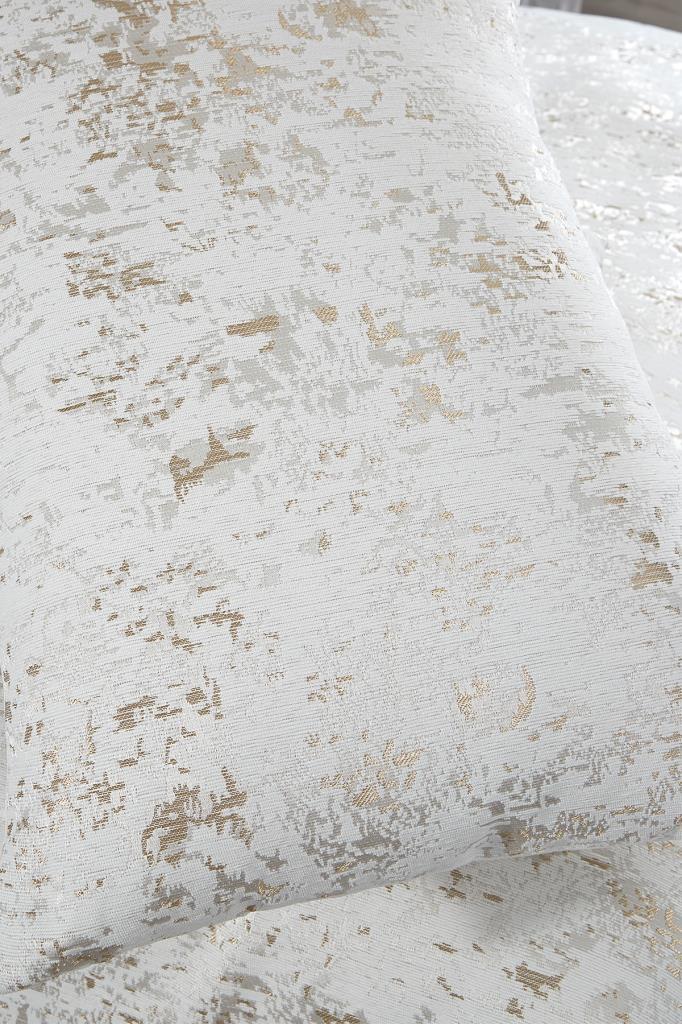 Conjunto de colcha Slayka tamanho único, colcha 160x235 com fronha, tecido chenille, para cama queen size, cappucino creme