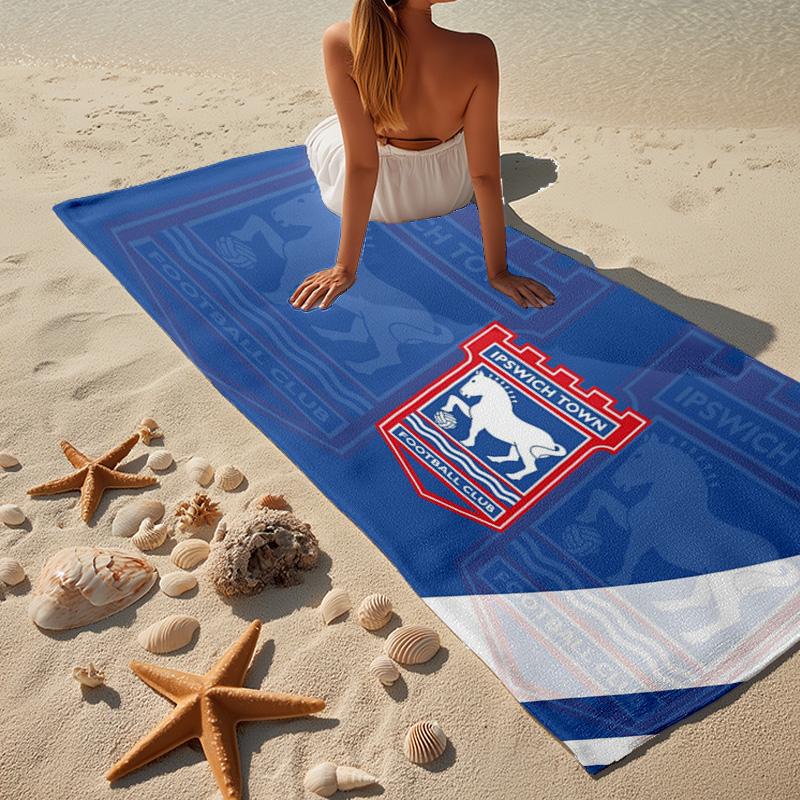 FBPA Football Club Emblem Beach Towel, Quick-drying, Easy To Care For, Use for Both Fitness and Beach Vacations,Sports Essential Fan Gift