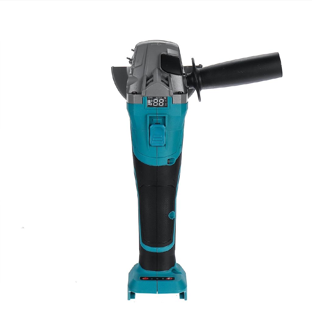 800W Digital 125mm Brushless Cordless Impact Angle Grinder No Battery DIY Power Tool Cutting Machine Polisher For 18V Battery