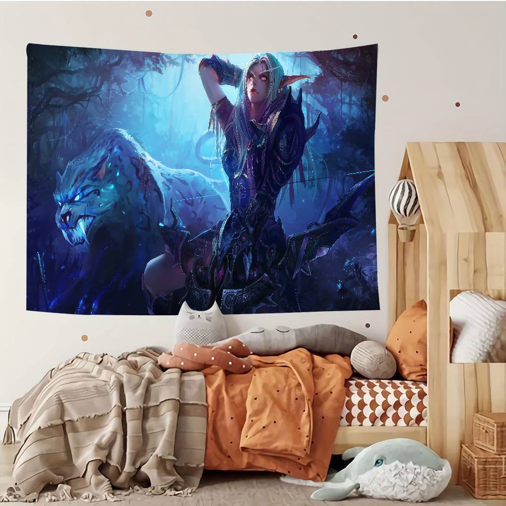 WWorld Of WWarcraft Tapestry Customizable Tapestries Of Various Styleswall Hangings Celebrity Photo Printingwall Hangings