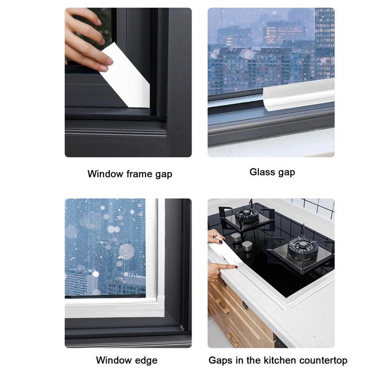 Windproof Window Sealing Tape Self Adhesive Seam Sealing Strip Strong Dustproof Waterproof Duct Tape Door Weather Stripping
