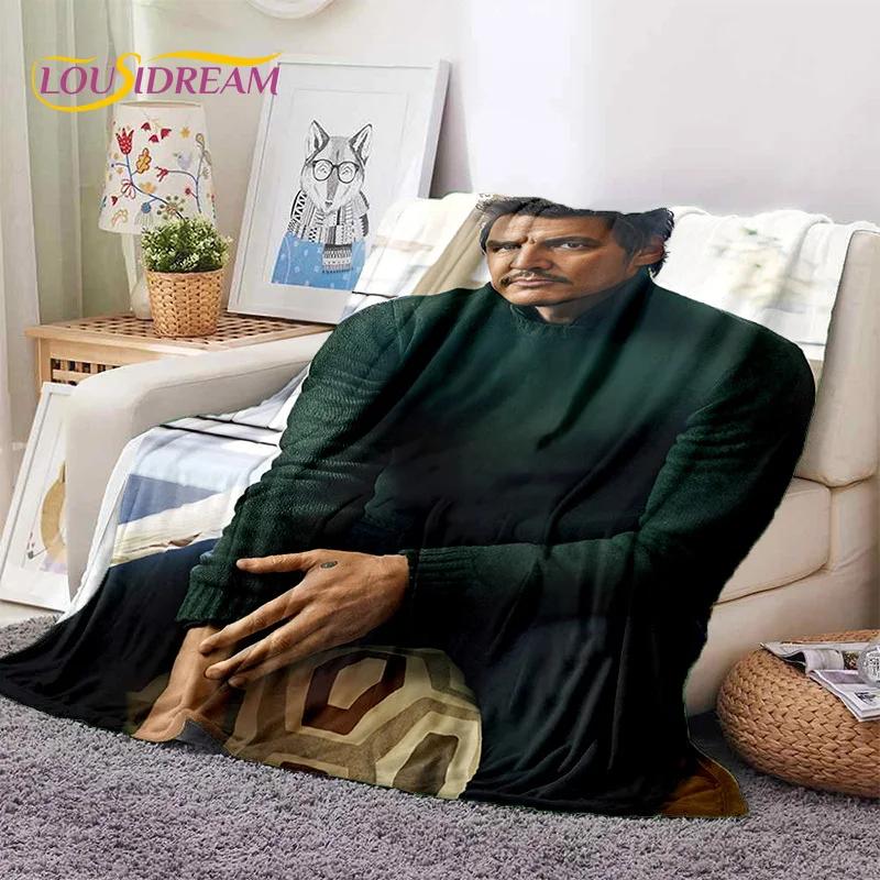 Jose Pedro Pascal Actor Star Soft Flannel Blanket for Beds Bedroom Sofa Picnic,Throw Blanket for Cover Outdoor Leisure Nap Gift