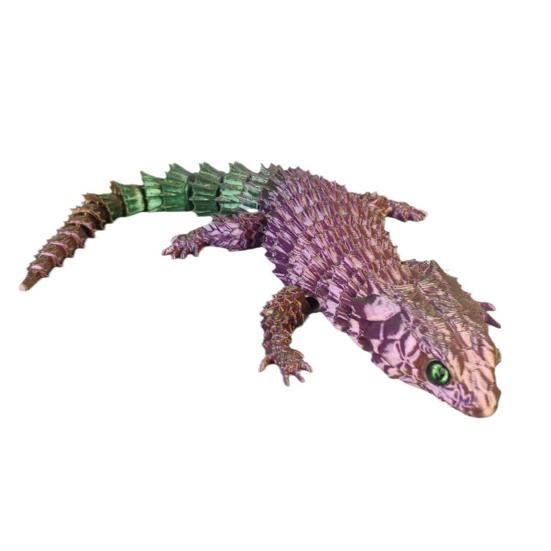 3D Lizard Simulation Model Action Toy Desktop Decor Realistic Looking Vibrant Color Animal Theme Lizard Fidget Toy Photography Prop