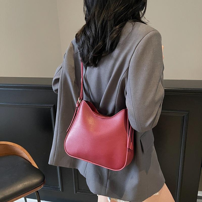 Retro Small Bag Women's Summer Versatile New Simple Shoulder Messenger Bag Bucket Bag