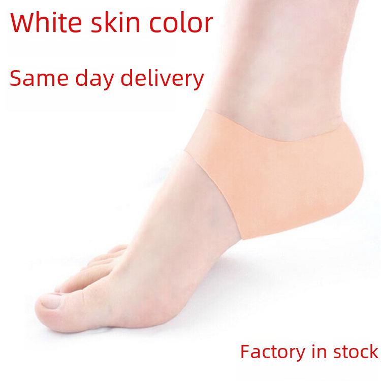 Silicone Heel Covers - Moisturizing, Anti-Crack Socks for Whitening & Heel Protection