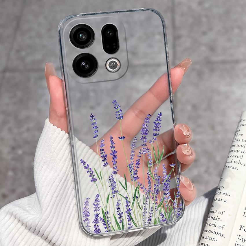 Suitable For Oppo Find X9 X7 X5 Pro X3 X2 Reno11 12 Pro Phone Cover Cute Panda Rabbit Pattern Transparent TPU Dustproof Protective Case For Oppo Shell