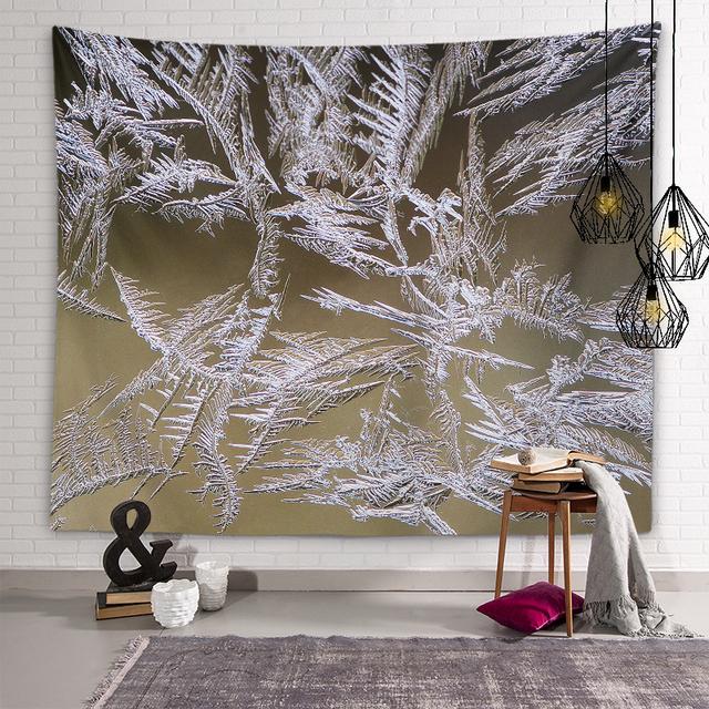 Zimní sněhová vločka vzor ledu Nástěnná dekorace Tapiserie Nástěnné umění Osobnost Tapiserie Obývací pokoj Ložnice Pokoj Domácí dekorace