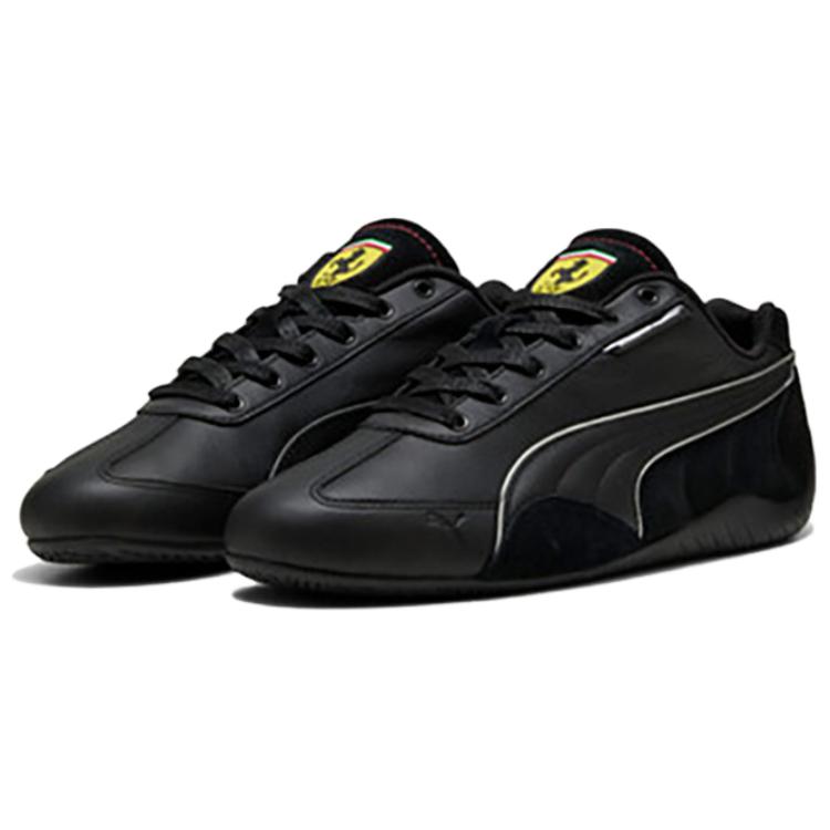 Nowe buty casualowe Ferrari x PUMA Speedcat odporne na ścieranie, niskie, unisex, czarne 308905-01