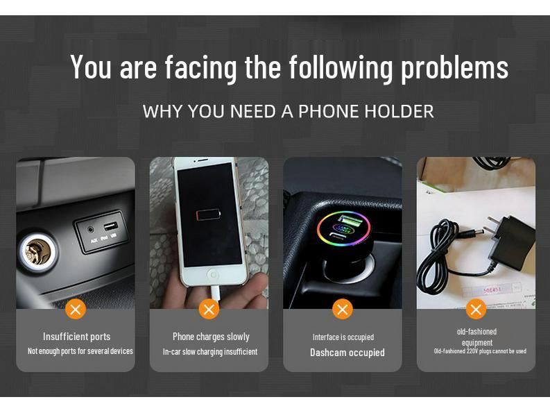 Magic Cube 12V/24V Car Inverter with Battery Clips - Fast Charging Mobile Devices with 220V National Standard Power Output