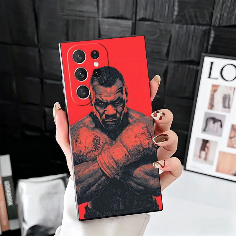 

Mike Tyson Boxer Man Soft Phone Case for Samsung Galaxy S26 S25 Edge S24 Ultra S23 Plus S22 S21 FE S20 Black Cover Back Shell Samsung S26 Plus