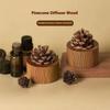 1Pc Wooden Scent Diffuser - Jupiter Shape No Essential Oil Needed Home Decor & Fresh Air Dorm Room Essential