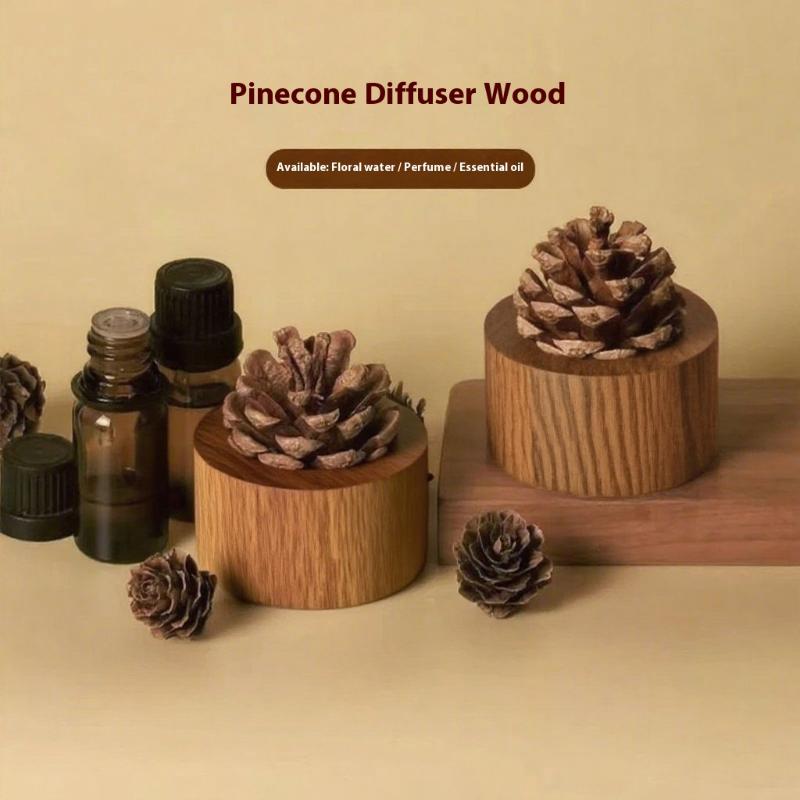 1Pc Wooden Scent Diffuser - Jupiter Shape No Essential Oil Needed Home Decor & Fresh Air Dorm Room Essential