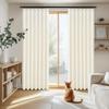 Topfinel Thermal Velvet 200cm Set of Hooks For Living Room Divider Curtains Curtains, Blackout, Insulation, Fabric, Length, 2, White, Included,