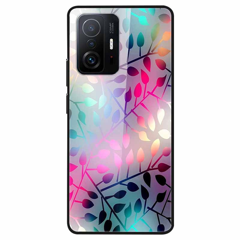 Tempered Glass Case For Xiaomi 11T Cover 6.67 Cool Bumper Hard glass Case For Xiaomi 11T Pro Case Mi 11T Pro Mi11T Capa Shells