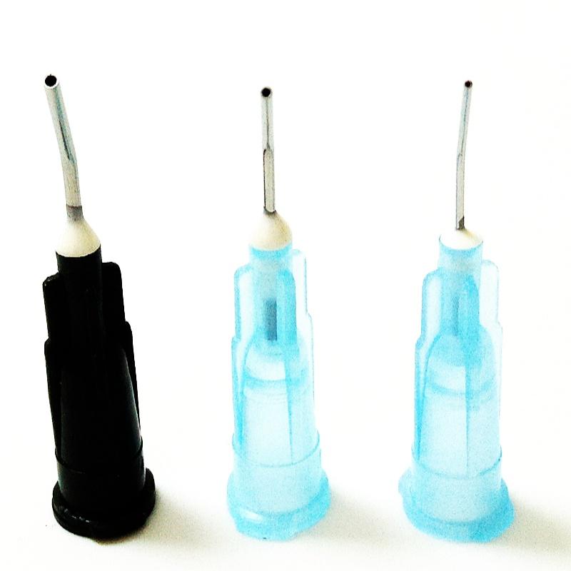Dental Bewässerung Gebogene Nadelspitzen Dental Komposit Spülen Ellenbogen Schwarz 20 G/22G/25G Dental Einweg Materialien