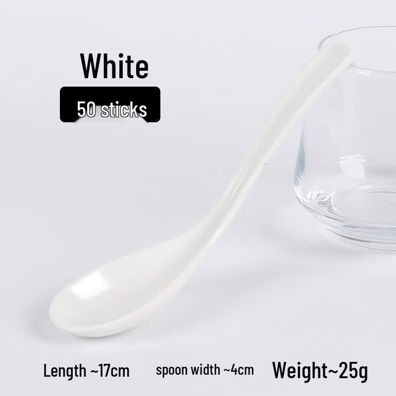 Qīwēi Commercial Melamine Long-Handled Soup Spoon