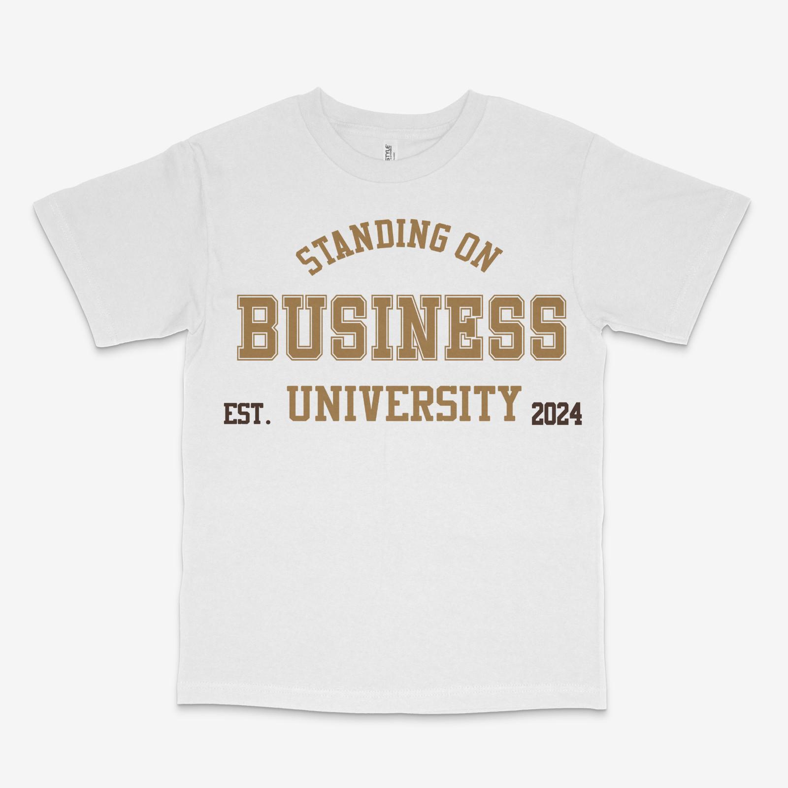Standing on Business Palomino White Tee S