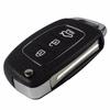 Jingyuqin Replacement 3/4 Buttons Remote Key Fob Car Key Case Cover Styling For Hyundai IX35 I20 3 Buttons Uncut Blade