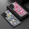 Magnetic For Magsafe Case For Samsung Galaxy S26 Ultra S25 Edge S24 S23 S22 Plus S21 FE Jellyfish Dolphin Pattern Hybrid Matte Cover