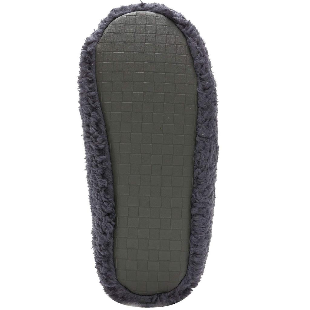 Mianshe Warm Room Slippers with XXL Heels, Unisex, Fluffy, Lightweight, Washable, Blue,