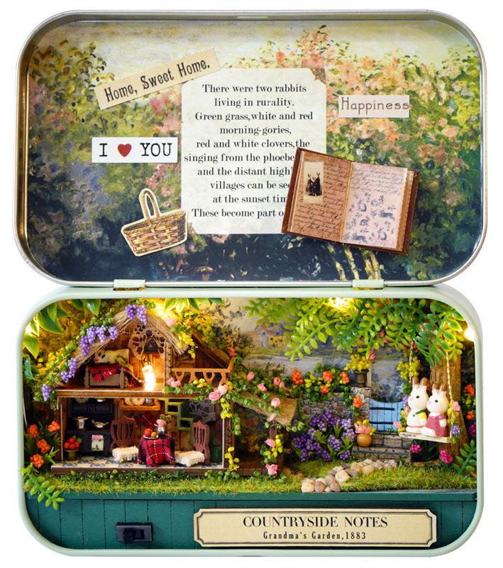 

Zhiquwu DIY Wooden Dollhouse Theater: Assembly Model Toy