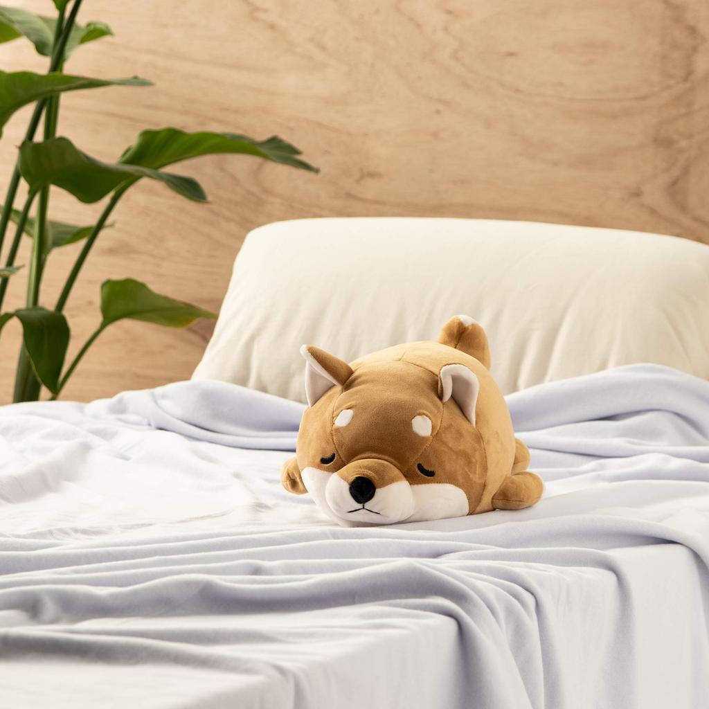 Livheart Cojín Cilíndrico de Poliéster Animal Malvavisco Kotaro el Peluche Shiba Inu (Longitud total aproximada. 27cm) 48656-44