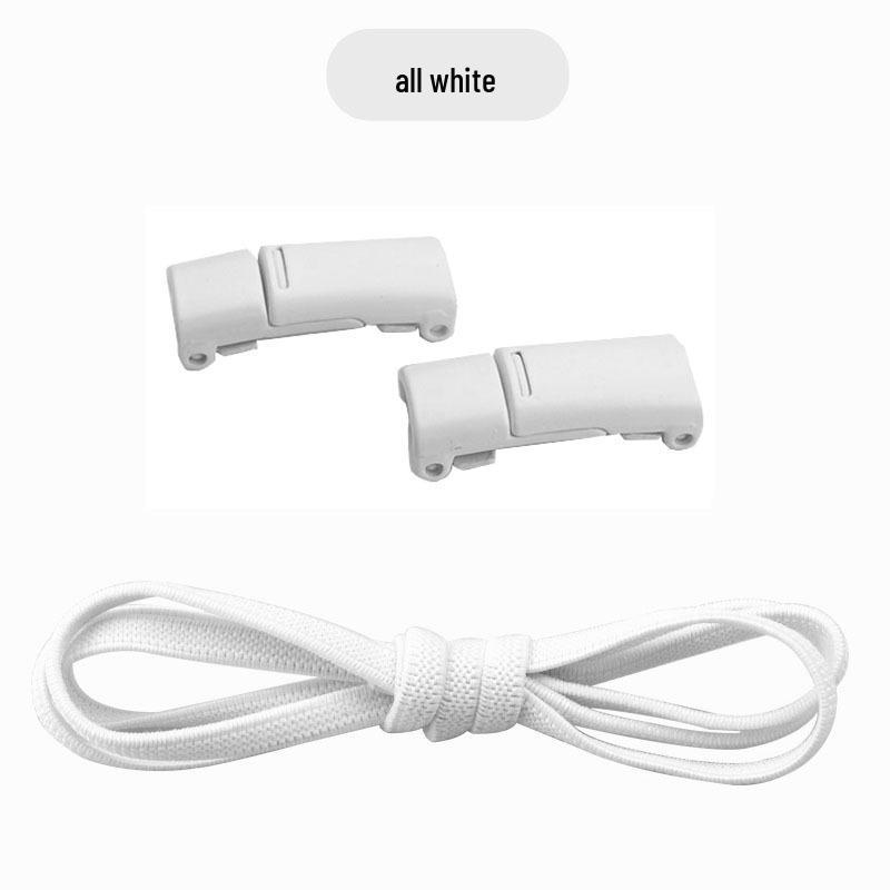 Magnetic No-Tie Elastic Shoelaces and Buckles