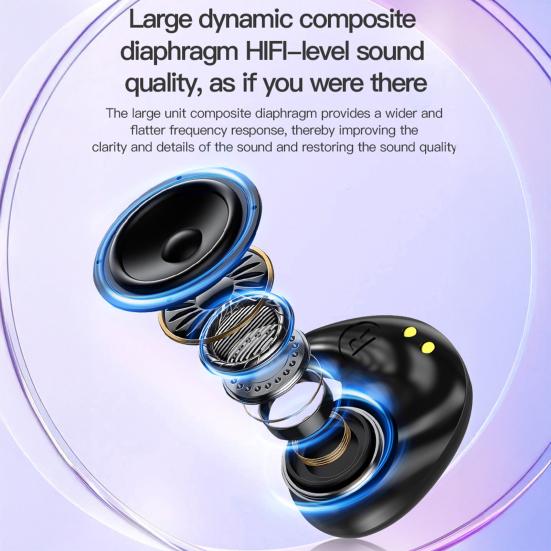 Bluetooth-compatible Earphones High-Fidelity Sound Stable Connection IPX5 Waterproof Noise Reduction Wireless Earbuds Headphones