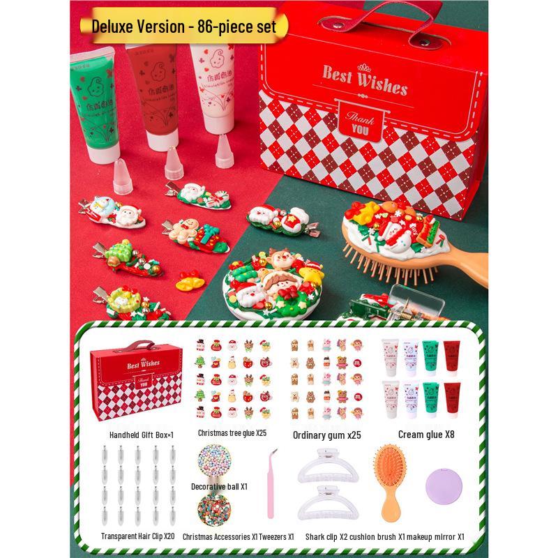Handmade Christmas DIY Art Pack for Kids: Kindergarten & Primary School, Ideal for Girls Aged 6+