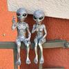 Alien Resin Decor Alien UFO Outdoor Gnomes Garden Statue Home Decor